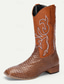 cheap Men&#039;s Boots-Men&#039;s Snakeskin Western Cowboy Boots with Embroidered Shaft - Exotic Faux Leather Design for Country Events &amp; Casual Wear