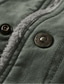 cheap Cargo Jackets-Men's Winter Jacket Fleece Jacket Casual Jacket Daily Vacation Thermal Warm Pocket Fleece Fall &amp; Winter Plain Fashion Streetwear Lapel Regular Khaki Army Green Dark Blue Jacket