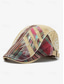 cheap Men&#039;s Hats-Men&#039;s Vintage Patchwork Flat Cap with Adjustable Strap – Casual Stylish Newsboy Hat for All Seasons