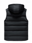 cheap Men&#039;s Vest-Men&#039;s Puffer Vest Padded Vest Gilet Quilted Vest Daily Date Vacation Fashion Casual Fall &amp; Winter Pocket Polyester Warm Comfortable Plain Zipper Hooded Regular Fit Black Yellow Red Green Vest