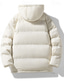 billiga Herrdunjackor och -parkas-Herr Vinterkappa Pufferjacka Vadderad jacka Ficka Polyester Dagliga kläder Datum Semester Normal Mode Ledigt Bekväm Håller värmen Höst vinter Enfärgad / vanlig färg Mörkgrå Svart Röd Blå Pufferjacka