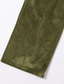 ieftine Lejer-Bărbați Costume Pantaloni Pantaloni casual Pantaloni de catifea Buzunar frontal Picior drept Simplu Confort Afaceri Zilnic Concediu Modă Șic &amp; Modern Verde Militar Roșu Vin