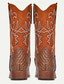 cheap Men&#039;s Boots-Men&#039;s Snakeskin Western Cowboy Boots with Embroidered Shaft - Exotic Faux Leather Design for Country Events &amp; Casual Wear