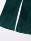 abordables Chino-Homme pantalon de costume Pantalon évasé L&#039;éxtremité inferieur de la cloche Pantalon Pantalon de costume Poche Plein Confort Entreprise du quotidien Vacances Mode Chic et moderne Bleu Vert