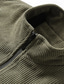 voordelige Herenjacks &amp; jassen-Voor heren Winterjack Corduroyjack Fleecejack Vrijetijdsjas Dagelijks Vakantie Thermisch Warm Zak Fleece Herfst winter Effen Modieus Streetwear Opstaand Normaal Zwart Geel Leger Groen Grijs Jacks