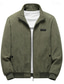 voordelige Herenjacks &amp; jassen-Voor heren Winterjack Corduroyjack Fleecejack Vrijetijdsjas Dagelijks Vakantie Thermisch Warm Zak Fleece Herfst winter Effen Modieus Streetwear Opstaand Normaal Zwart Geel Leger Groen Grijs Jacks