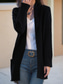 cheap Cardigans &amp; Outerwears-Women&#039;s Sweater Cardigan Sweater Jacket Shirt Collar Knit Pocket Knitted Spring Fall Home Daily Weekend Daily Casual Soft Long Sleeve Pure Color Black Camel