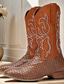 cheap Men&#039;s Boots-Men&#039;s Snakeskin Western Cowboy Boots with Embroidered Shaft - Exotic Faux Leather Design for Country Events &amp; Casual Wear