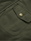tanie Kurtki cargo-Męskie Kurtka polarowa Kurtka cargo Codzienny Urlop Keep Warm Kieszeń Polar Jesień i zima Równina Moda Moda miejska Kołnierz stawiany Regularny Czarny Khaki Zieleń wojskowa Kurtki