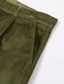 ieftine Lejer-Bărbați Costume Pantaloni Pantaloni casual Pantaloni de catifea Buzunar frontal Picior drept Simplu Confort Afaceri Zilnic Concediu Modă Șic &amp; Modern Verde Militar Roșu Vin