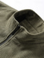 voordelige Herenjacks &amp; jassen-Voor heren Winterjack Corduroyjack Fleecejack Vrijetijdsjas Dagelijks Vakantie Thermisch Warm Zak Fleece Herfst winter Effen Modieus Streetwear Opstaand Normaal Zwart Geel Leger Groen Grijs Jacks