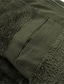 tanie Kurtki cargo-Męskie Kurtka polarowa Kurtka cargo Codzienny Urlop Keep Warm Kieszeń Polar Jesień i zima Równina Moda Moda miejska Kołnierz stawiany Regularny Czarny Khaki Zieleń wojskowa Kurtki