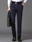 cheap Slim-Men&#039;s Dress Pants Trousers Chinos Buttons Pocket Plain Comfort Formal Party Work Fashion Classic Style Black Army Green Micro-elastic