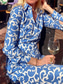 cheap Casual Dresses-Women&#039;s Polyester Floral Shirt Collar Maxi Dress Long Sleeve Summer Spring