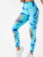 abordables Leggings y mallas de yoga-Mujer Pantalones de yoga Mallas Leggings de Yoga Cortado Alta cintura Pilates Entrenamiento de gimnasio Rutina de ejercicio Mallas Leggings Tie-dye Azul Azul cielo Morado Otoño Deportes Ropa de