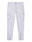economico Pantaloni cargo-Per uomo Pantaloni cargo Pantaloni Chino Pantaloni estivi Pantaloni casual Cerniera Liscio Comfort Traspirante Lunghezza intera Informale Giornaliero Per eventi Di tendenza Essenziale Nero Bianco