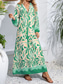 cheap Print Dresses-Women&#039;s Floral V Neck Maxi Dress Long Sleeve Summer Spring