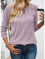 voordelige Vrouwen Werk Tops-Dames T-shirt Effen Modieus Modern Casual Lange mouw Strakke ronde hals Normale tops Dagelijks Weekend Blozend Roze Groen Khaki Herfst Winter