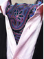 billige Slips og sløyfe for menn-paisley ascot slips for menn - elegant imitert silkebånd for formelle anledninger, bryllup og fester - vintage slips med blomstermønster