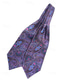 billige Slips og sløyfe for menn-paisley ascot slips for menn - elegant imitert silkebånd for formelle anledninger, bryllup og fester - vintage slips med blomstermønster
