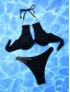 cheap Bikini Sets-Women&#039;s Swimwear Bikini 2 Piece Cheeky Swimsuit Backless Slim Vacation Beach Wear Solid Color Halter Neck Sleeveless Bathing Suits