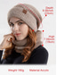 cheap Women's Hats-Women's Cozy and Stylish Knitted Beanie and Scarf Set with Fleece Lining and Ear Flaps - Warm and Cozy for Winter