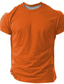 cheap Men&#039;s 3D T-shirts-Men&#039;s Electrician T shirt Short Sleeve T shirt 3D Print Crew Neck Shirt Fashion Athleisure Street Sports Outdoor Daily Yellow Orange Summer Spring Clothing Apparel S M L XL XXL XXXL