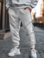 cheap Sweatpants-Men&#039;s Sweatpants Joggers Trousers Pocket Plain Soft Outdoor Full Length Casual Daily Weekend Sports Fashion Black Light Grey Micro-elastic