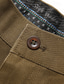 cheap Slim-Men&#039;s Dress Pants Trousers Chinos Buttons Pocket Plain Comfort Formal Party Work Fashion Classic Style Black Army Green Micro-elastic