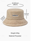 cheap Women&#039;s Hats-Women&#039;s Beige Sherpa Bucket Hat – Cozy Fleece Winter Hat for Casual Wear and Outdoor Activities