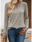voordelige Vrouwen Werk Tops-Dames T-shirt Effen Modieus Modern Casual Lange mouw Strakke ronde hals Normale tops Dagelijks Weekend Blozend Roze Groen Khaki Herfst Winter