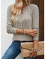 voordelige Vrouwen Werk Tops-Dames T-shirt Effen Modieus Modern Casual Lange mouw Strakke ronde hals Normale tops Dagelijks Weekend Blozend Roze Groen Khaki Herfst Winter