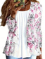 cheap Women&#039;s Graphic Tops-Women&#039;s Plus Size Blouse Long Sleeve Regular Tops Crew Neck Pink Blue Purple Fall &amp; Winter