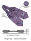 billige Slips og sløyfe for menn-paisley ascot slips for menn - elegant imitert silkebånd for formelle anledninger, bryllup og fester - vintage slips med blomstermønster