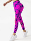 abordables Leggings y mallas de yoga-Mujer Pantalones de yoga Mallas Leggings de Yoga Cortado Alta cintura Pilates Entrenamiento de gimnasio Rutina de ejercicio Mallas Leggings Tie-dye Azul Azul cielo Morado Otoño Deportes Ropa de