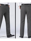 cheap Slim-Men&#039;s Dress Pants Trousers Chinos Buttons Pocket Plain Comfort Formal Party Work Fashion Classic Style Black Army Green Micro-elastic