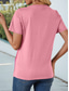 cheap T-shirts-Valentine&#039;s Day Women&#039;s T Shirt Animal Casual Short Sleeve Round Neck Regular Tops Daily Print Pink Summer
