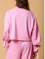 cheap Women&#039;s Sleep &amp; Lounge-Women&#039;s Pajama Set Casual Comfort Pure Color Elastic Waist T Shirt Pant Home Daily Long Sleeve Crew Neck Pink Gray Fall Winter