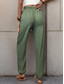 billige Straight-Leg Bukser-Dame Avsmalnende bukser kinesisk Mote Gatemote Full lengde Høy Midje عادي Lomme Elastisk midje comfy Myk Bekvem Mikroelastisk utendørs Gate Svart Grønn Kakifarget Vår &amp; Vinter Normal