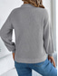 cheap Solid Colors-Women&#039;s Sweater Casual Soft Pure Color Ribbed V Neck Knitted Hole Long Sleeve Regular Tops Knit Outdoor Daily Weekend White Orange Fall Winter