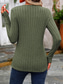 cheap Work Tops-Women&#039;s T Shirt Plain Fashion Modern Casual Long Sleeve Crew Neck Regular Tops Daily Weekend Buttons Fuchsia Brown Green Fall Winter
