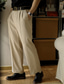 preiswerte Lose-Herren Abschlußfeier Anzughose Hose Chinos Knöpfe Tasche Gerader Schnitt Einfach Komfort Formell Party Arbeit Mode Klassicher Stil Schwarz Khaki Mikroelastisch