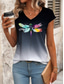 abordables T-shirt Animaux-Débardeur en camisole pour femmes animal vintage décontracté sans manches encolure en V débardeurs réguliers imprimé vacances noir été printemps automne