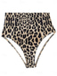 cheap One-pieces-Women&#039;s Swimwear One Piece Swimsuit Backless Patchwork Vintage Sexy Leopard Sleeveless Bathing Suits