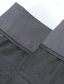 baratos Magro-Homens Social Calças Calças de Terno Bolsos Cintura elástica Perna reta Tecido Vestível Resistente a rugas Comprimento total Formal Casamento O negócio Elegante Moda Preto Vermelho