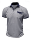 cheap Men&#039;s Classic Polo-Men&#039;s Polo Golf Shirt Business Casual Classic Short Sleeve Fashion Solid Color Buttons Pocket Summer Spring Regular Fit Denim Blue Red Navy Blue Dark Gray Light Grey Green Polo