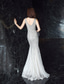 cheap Prom Dresses-Mermaid / Trumpet Prom Dresses Elegant Dress Formal Wedding Floor Length Sleeveless V Neck Sequined with Glitter Tassel 2025