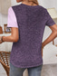 cheap Art&amp;Design tee-Women&#039;s T Shirt Heart Casual Short Sleeve Round Neck Regular Tops Daily Print Pink Blue Purple Summer