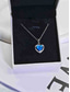 voordelige Kettingen en hangers-ketting titanium staal damesmode schattig klassiek hart mooie hartvormige ketting voor Valentijnsdag verjaardagscadeau