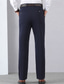 abordables Mince-Homme Remise de diplôme Pantalons Dress Pants works Chinos Avec Poches Boutons Couleur Unie Confort Quotidien Affaires Travail Mode Style Classique Noir Vin Micro-Élastique